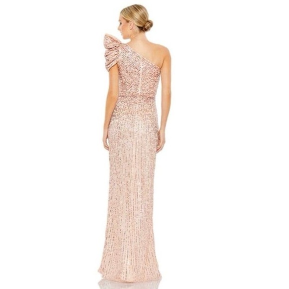 Mac Duggal EMBELLISHED PUFF ONE SHOULDER GOWN Size 2 NWOT - Picture 3 of 9